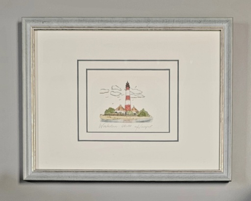 Orig. Radierung "Westerhever" PP 18 x 24 cm