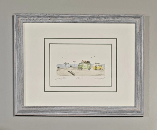 Orig. Radierung "Am Meer" PP 18 x 24 cm