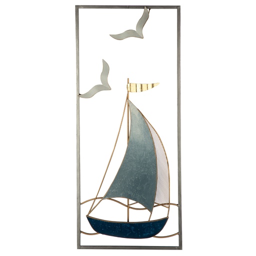 Wanddeko Metall "Sailing" H 61 cm