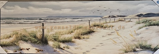 [P0007757] Orig. Leinwandbild "Dünen Panorama"  50 x 150 cm