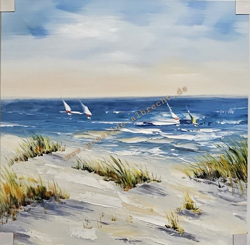 [P0007775] Orig. Acrylgemälde "Düne" 80 x 80 cm