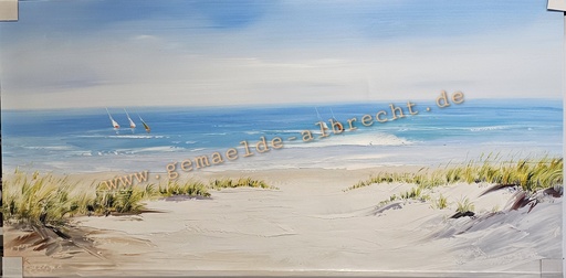 [P0007803] Orig. Acrylgemälde "Düne" 60 x 120 cm