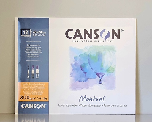 Canson Montval Aquarell Papier Block 40 x 50 cm