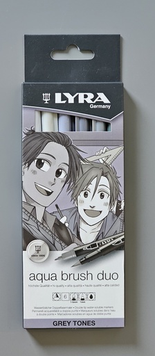 LYRA Aqua Brush Dou Stift Grau Töne 6 Stk.