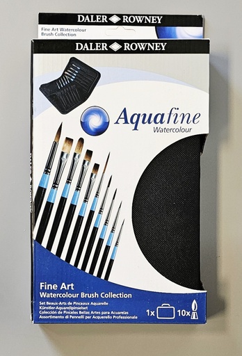Daler Rowney Aquafine Aquarell-Pinsel Set Tasche