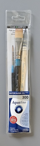 Daler Rowney Aquarell Natur-/Synthetik Pinsel Set Etui