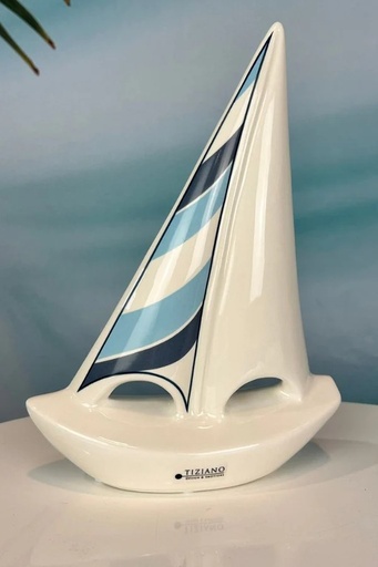 [P0007892] Skulptur Boot "Andiamo" klein