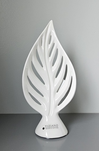 [P0007905] Skulptur Dekoblatt "Denia" klein