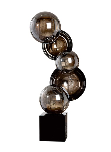 [P0007988] GlasArt Skulptur "Rondo"  H 39 cm