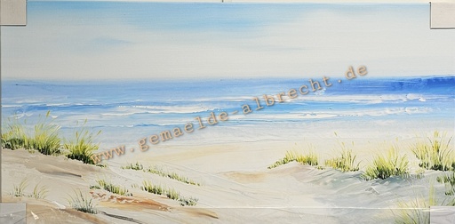 [P0008074] Orig. Leinwandbild "Dünen" 80 x 40 cm