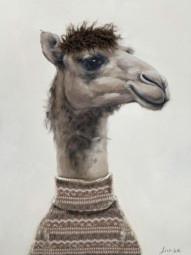[P0008114] Leinwandbild 3D "Camel" 75x100 cm