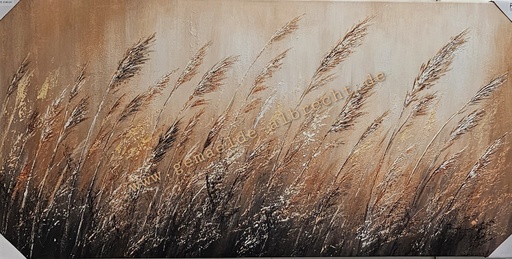 [P0008179] Original Leinwandbild "Dünengras" 140x70cm